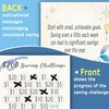 Money Saving Challenge Cards HARD MODE Companion for Piggy Bank,