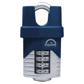Henry Squire Vulcan 4 Wheel Closed Shackle Combination Padlock, 40 mm (Length)