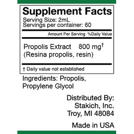 Stakich Propolis Extract (4 Ounce Alcohol Free)