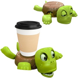 TZBDRUIS Turtle Cup Holder Funny, Screaming Sea Turtle Coaster with Funny Expression & Moving Limbs, Coasters for Drinks, Gag Gift for Tortoise Lover