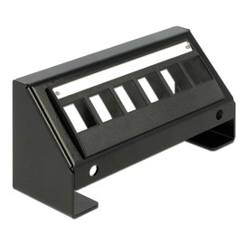 DELOCK Keystone Bracket Multimedia Panel 6 Port
