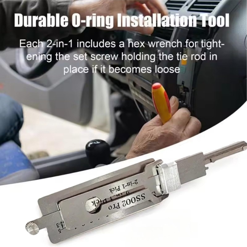 SS002 Pro Lock Pick Tool,2 in 1 Pick and Decoder