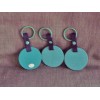 Unbranded KEY RING CHAIN SET OF 4PC ROUND FOAM RED-GREEN-YELL