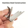 Commercial Refrigerator Shelf Support Clips – Stainless Steel Square-Rail Brackets