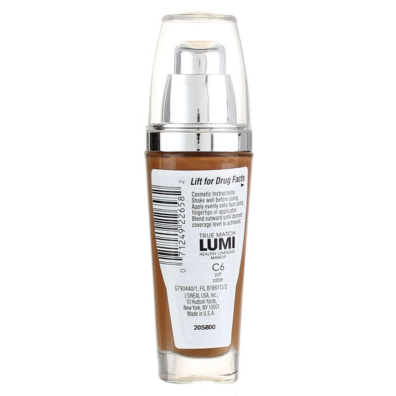 L'Oreal Paris True Match Lumi Healthy Luminous Makeup, C6 Soft