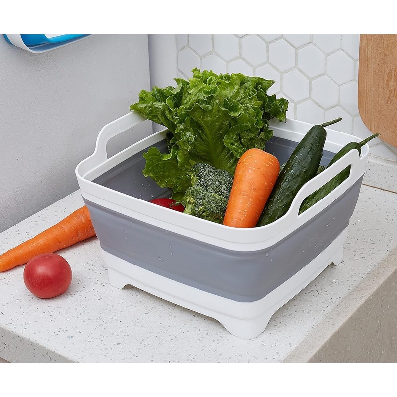 Collapsible Dish Pans for Washing Dishes 9L Portable Wash Dish