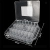 Himilucky Sewing Organiser Box, 46 Compartments Double Sided Portable Plastic