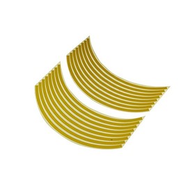 Bike Parts Center Rim Sticker 17" Yellow 901823