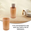 Operitacx Bamboo Chopstick Holder Farmhouse Utensil Holder Cutlery Organizer Cutlery