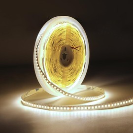 Tayire SMD LED Strip Light 10M DC24V Natural White 4000K, 180LED/m CRI95+ 8mm Super Bright LED Flexible for Parties, Counters, Home Decoration (LED Strip Only)