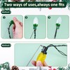 12 Inch Metal Christmas Light Stakes 60 Pack Christmas Yard