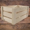 WooDeeDoo Small Wooden Storage Slatted Crate Box | 24.5 x