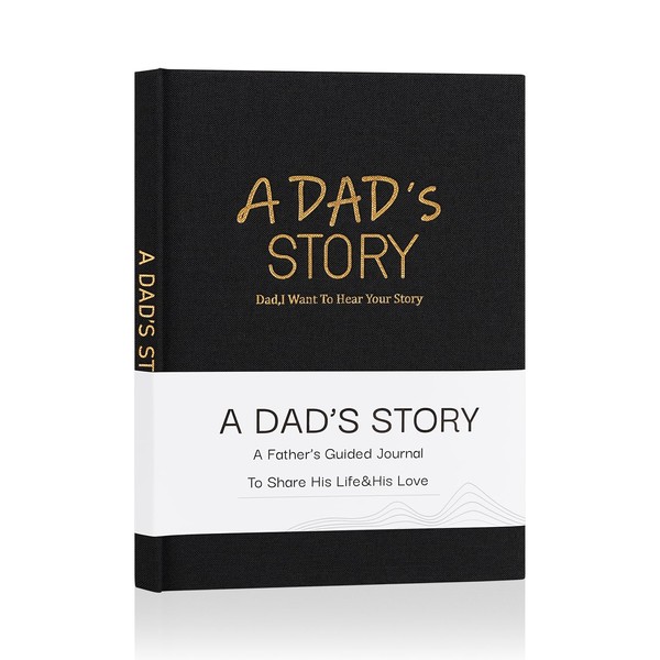 Artmag Dad's Life Story Journal Family Keepsake Book Linen Hardcover