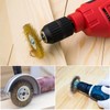 Wire Brush Drill, 12-Piece Steel Brush, Cordless Screwdriver, Brass Brush