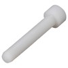 Nylon PA66 Plastic White Color Metric Knurled Hex Socket Head