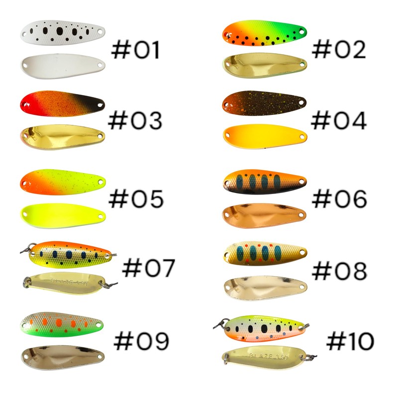 SEABUZZ Mini Barsch & Forellen Spoon BLAZE 3,5g 38mm Forellenköder