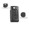 SLshiBo Car Replacement Key Shell 3 Buttons Remote Control Type