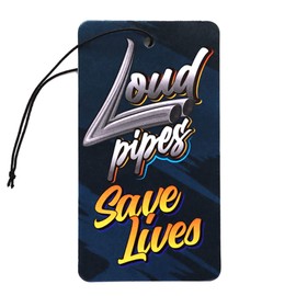 VmG-Store 2er Set Tuning Lufterfrischer Duftbaum frs Auto Air Freshener Design Duft Anh?nger (2x Loud Pipes Save Lives)