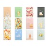 VEGCOO Pack of 12 Cute Cartoon Notepad Mini Diary Notebook