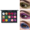 Nivofu 2 Pieces Glitter Eyeshadow Palette, 30 Colours Eyeshadow Palette,
