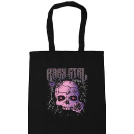 Hippowarehouse Baby girl - skull rose tattoo Tote Shopping Gym Beach Bag 42cm x38cm, 10 litres