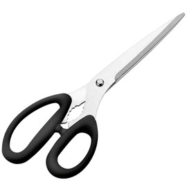 Shimomura Kogyo Made in Japan Professional Grade Yakiniku Scissors 9.4 inches (240 mm) Black Dishwasher Safe PG-406 Niigata Tsubame-Sanjo Made
