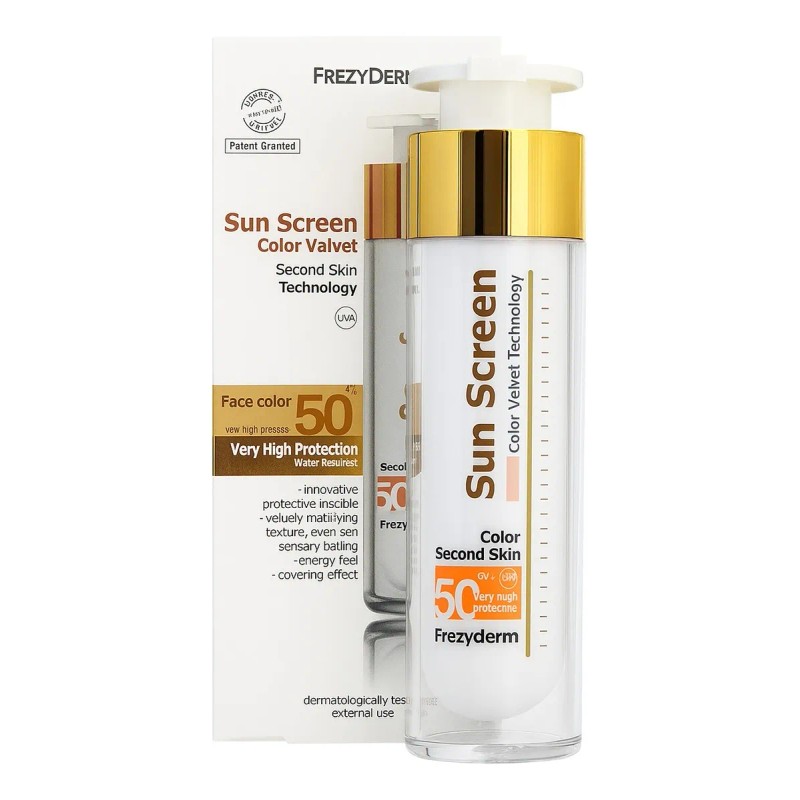 Frezyderm Sun Screen Velvet Color Face Spf 50ml