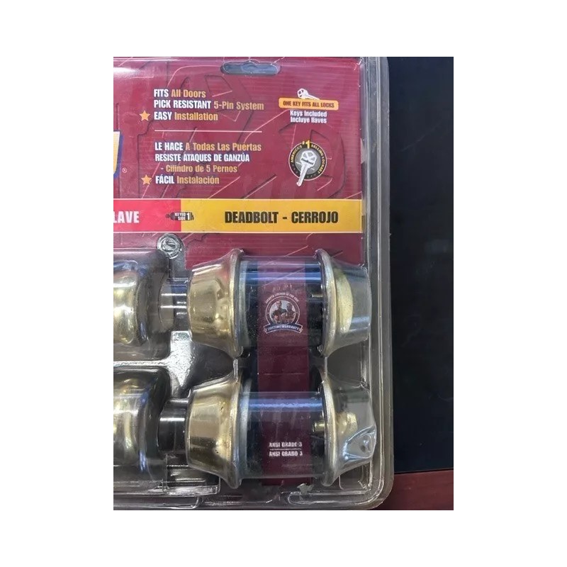 Kwikset Door Knob & Deadbolt Keyed Set By Kwikset Security