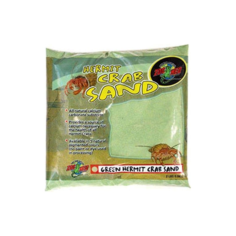 Zoo Med 24982 Hermit Crab, 2 lb, Sand Green