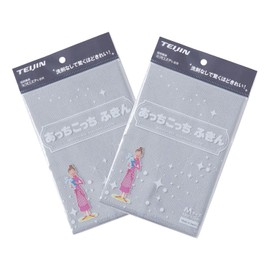 Teijin Achikotchi Dish Towel, Medium, Set of 2, New Color Series, Made in Japan, Microfiber (Gray 2 Piece Set)