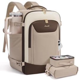 LOVEVOOK 40L Travel Backpack for Women Men, Large Carry on Backpack for Airplanes TSA Personal Item Travel Bag fits 15.6" Laptop, Waterproof Weekender Essentials Airline Approved with 2 Packing Cubes