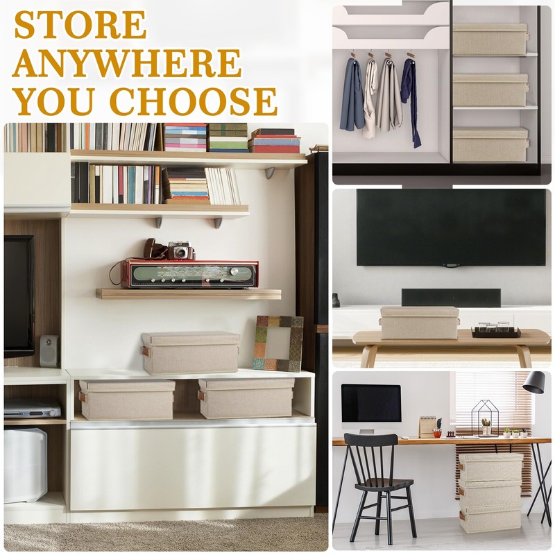 Lukeline 3 Pack CD Storage Box with 15pcs Dividers and