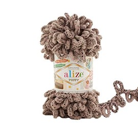 Alize Puffy Baby Blanket Yarn Lot of 5 skeins 500gr 50yds 100% Micropolyester Soft Yarn Baby Blanket Yarn Hand Knitting Yarn Super Chunky Bulky Woven Worested Yarn (673)