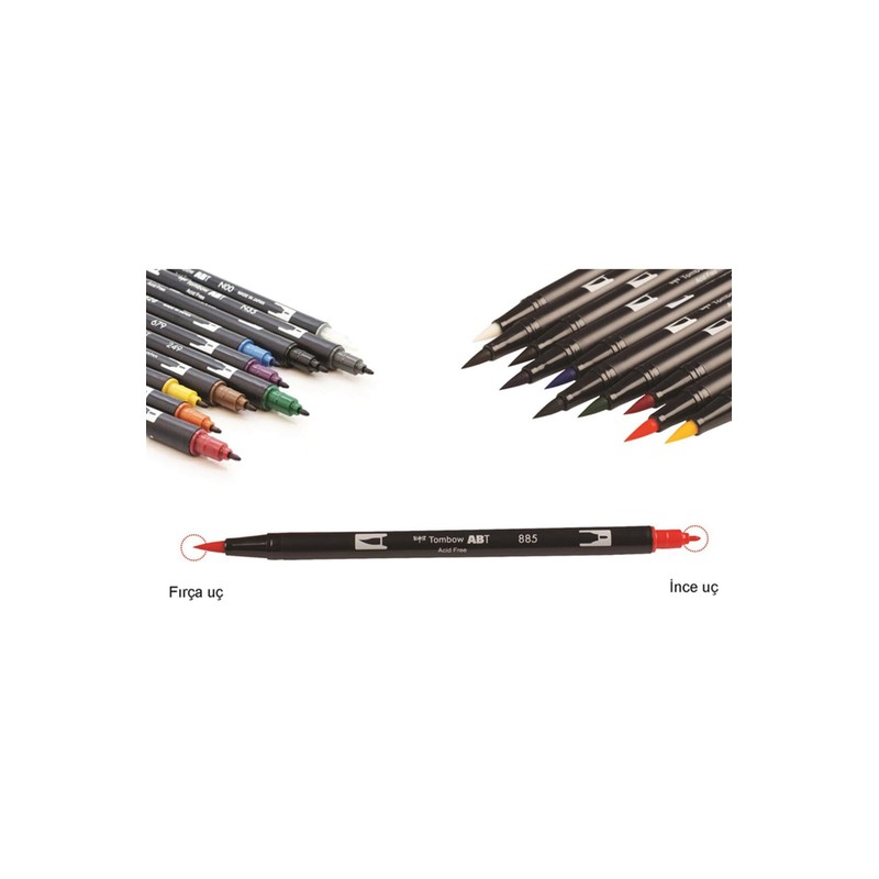 Tombow Brush Pen Double Sided Dark Green