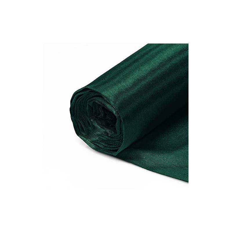 Horbaunal Hunter Green Satin Fabric, 60" Wide, 2 Yards, Soft