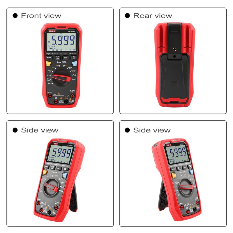 UNI-T Digital Multimeter UT61B+ True RMS AC/DC Voltage Current Resistance