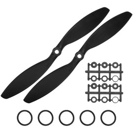 EMSea Pack of 2 8038 Propeller Nylon CCW Propeller Compatible with Radiolink A560 Aircraft Designed for 2204KV-2206KV Engines Black