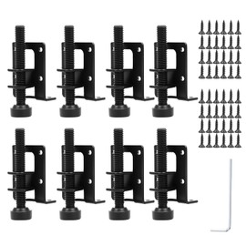 FAMULP 8 Pcs Adjustable Leveling Feet, Heavy Duty Leveling Feet for Furniture, Hexagon Nuts Lock Cabinet Levelers