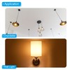 PATIKIL 115mm Round Ceiling Light Plate Kit, 1 Set Light