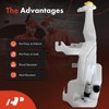 A-Premium Windshield Washer Reservoir Tank Assembly Compatible with Dodge Durango
