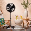 HOLMES 16" Outdoor Misting Stand Fan, Hose Connection, 3 Speeds,