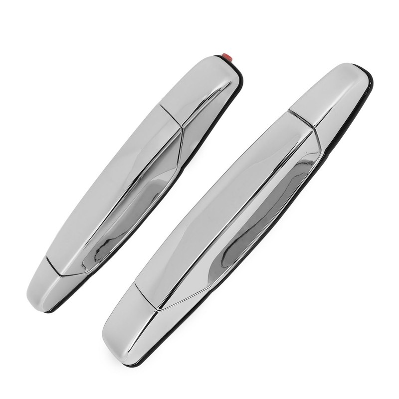 2pcs Exterior Chrome Door Handle ABS Plastic Automotive Outside Door