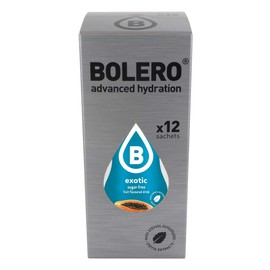 Bolero Advanced Hydration Classic Sachets, Sugar-Free Water-Flavoring Packets, Convenient Calorie-Free Drink-Mix Powder Packets, Exotic, Pack of 12