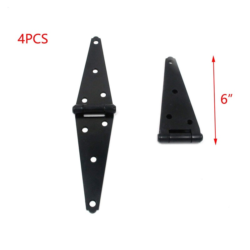 T Tulead Gate Hinges Black Shed Hinge Iron Strap Hinges