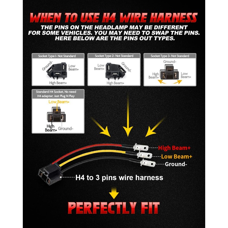 LX-LIGHT 105W 1000% Bright Chorme H6054 5x7 7x6 Led Headlights