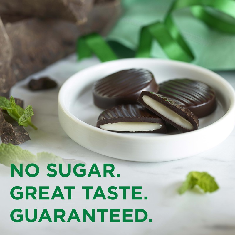 RUSSELL STOVER Sugar Free Dark Chocolate Mint Patties Candy, 2