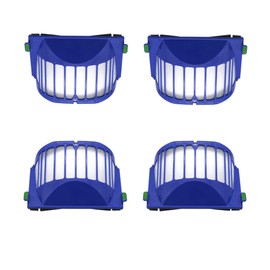 FFyan Replacement Parts for iRobot Roomba 600 Series Cleaning for 528 536 551 552 564 580 595 620 630 650 AeroVac Filter, Pack of 4