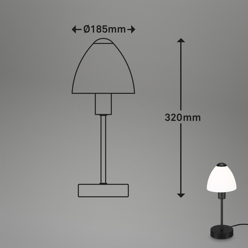 BRILONER Leuchten Table Lamp with Cable Switch 1x E14 Max.