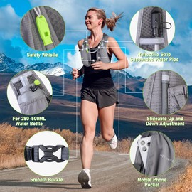 Hydration Running Vest for Women, Water Vest Backpack 5L Small, Lightweight Hydration Pack Mini Vest Women for Hiking, Trail Marathon Race (Pack with 1.5L Water Bladder)