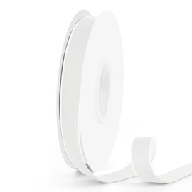 VISPAD White Velvet Ribbon 5/8 Inch x 10 Yards, Single Face Velvet Ribbons Perfect for Gift Wrapping, Wedding Party, Christmas Wreath Decoration, Hair Bows Ribbon, Valentine's Day, Bouquet - 1 Roll